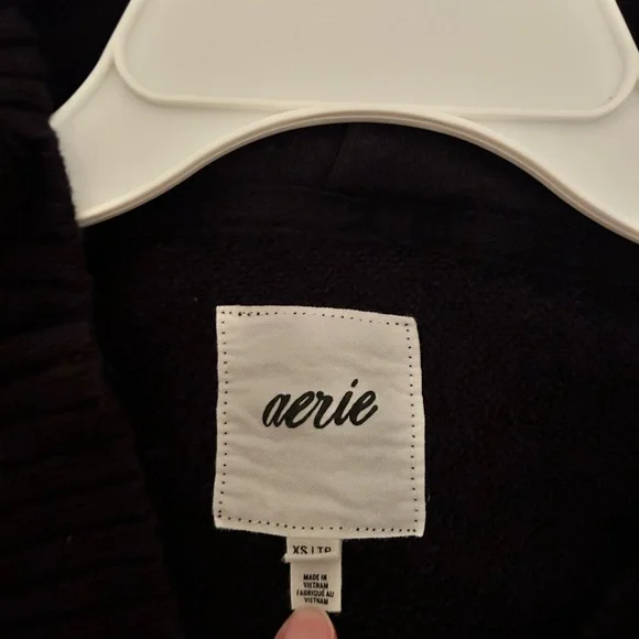 Aerie V Neck Pullover Hoodie - Picture 4 of 6